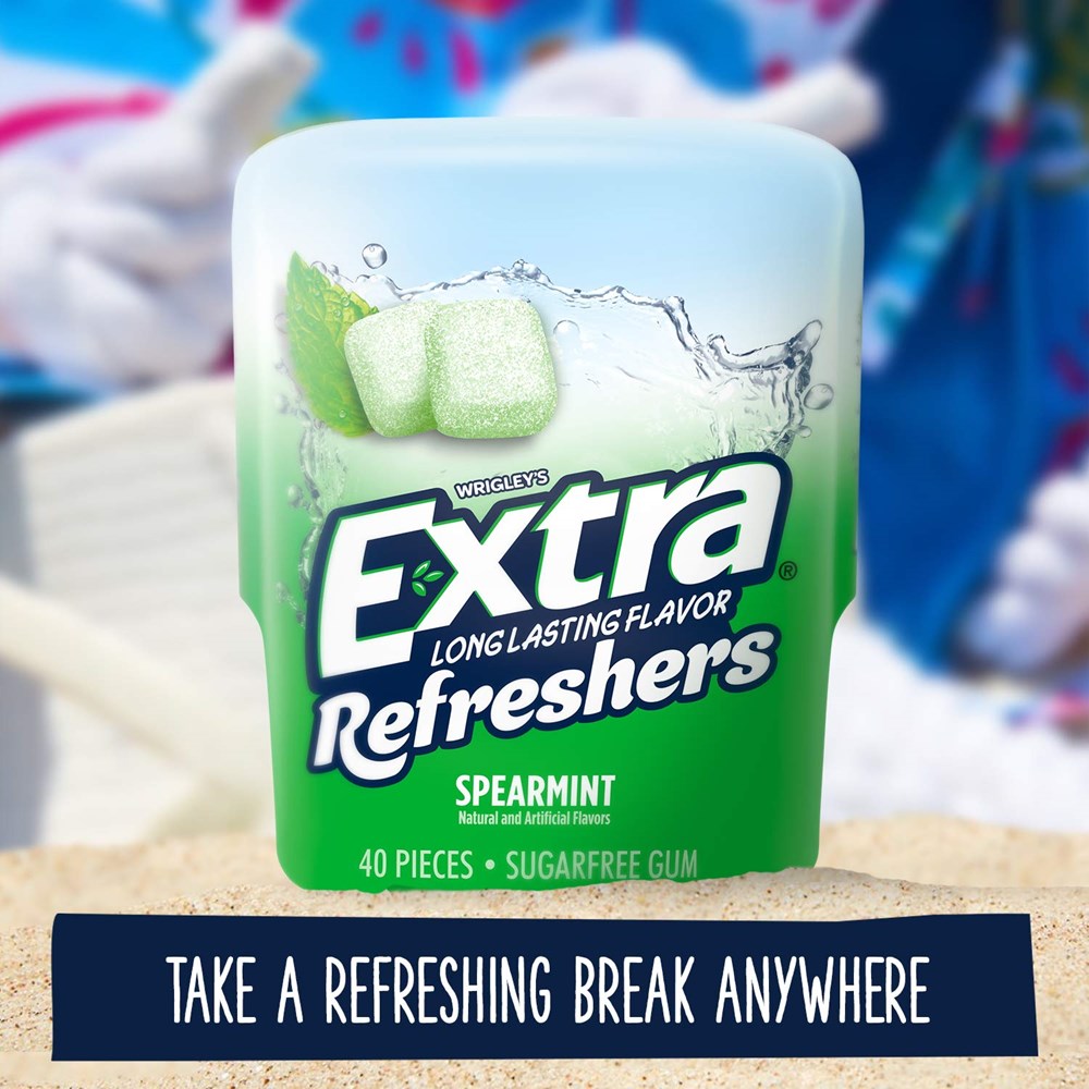 Extra gum Refreshers Spearmint 40 piece bottle