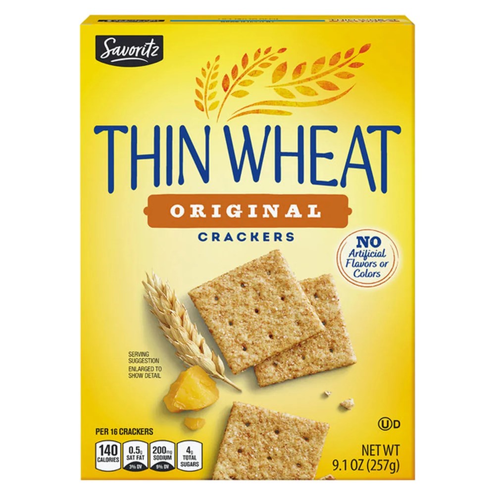 Savoritz Original Thin Wheat Crackers 9.1oz/257g