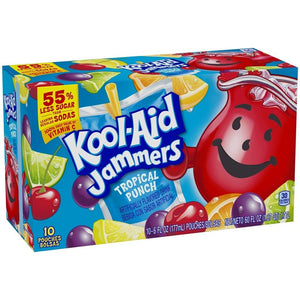 Kool Aid Jammers Tropical Punch 10pk 60floz/1.77L