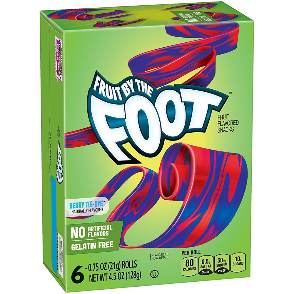 Betty Crocker Fruit by the Foot Berry Tie-Dye 4.5oz/128g