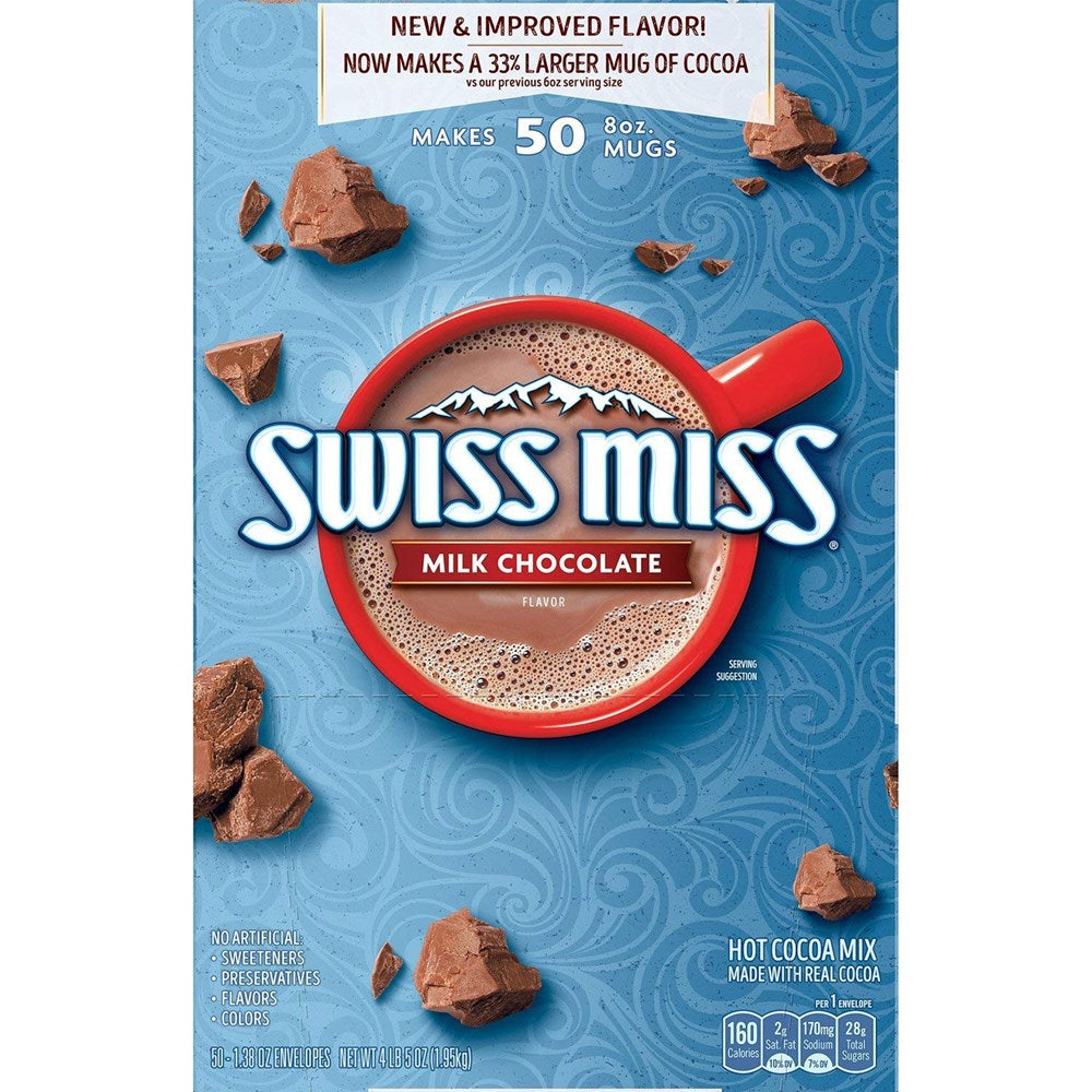 Swiss Miss 50pk Milk Chocolate 4lb5oz/1.95kg