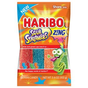 Haribo Sour Streamers Z!ng 3.6oz/102g