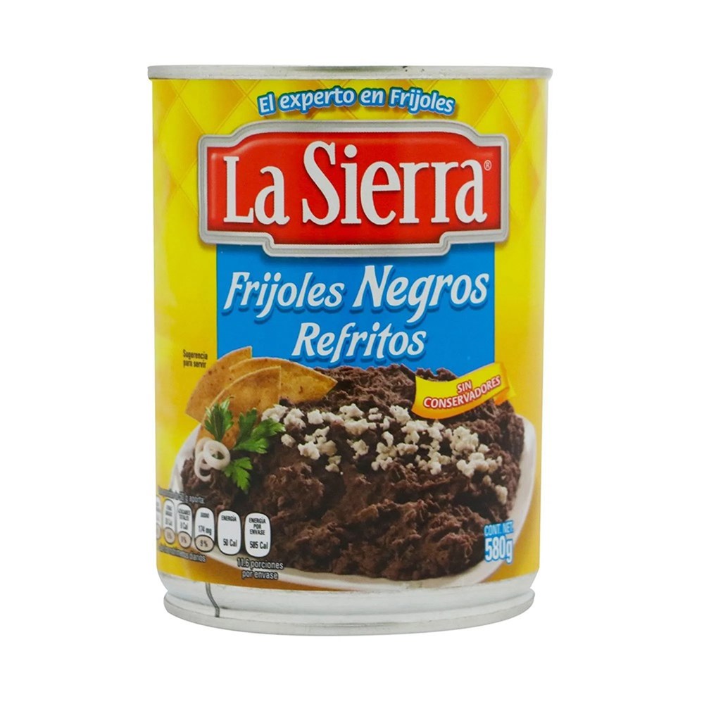 La Sierra Frijoles Negros Refritos 580g