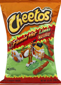 Cheetos Crunchy Flamin Hot Limon 8.5oz/240.9g  LIMIT OF 3