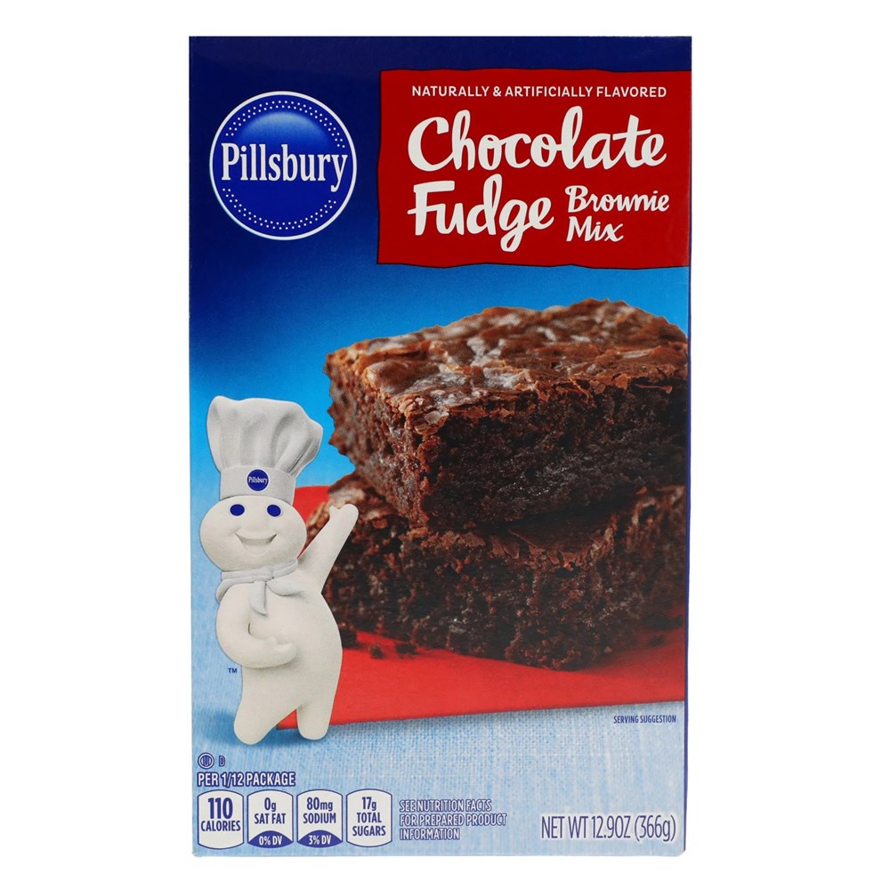 Pillsbury Brownie Mix Chocolate Fudge   12.9oz/366g