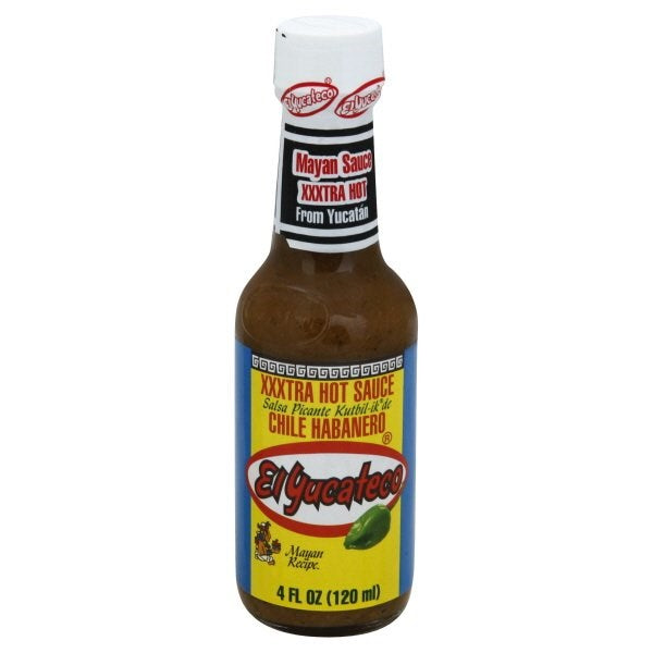 El Yucateco XXXtra Hot Sauce Chile Habanero 4floz/120ml