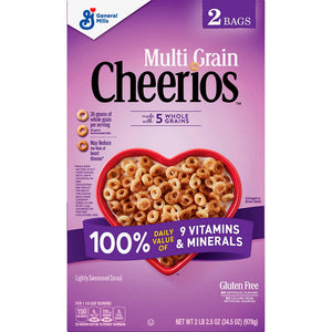 GM Cheerios Multi Grain 2 Bags 34.5oz/978g