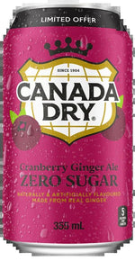 Canada Dry Cranberry Ginger Ale Zero each