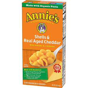 Annies Organic Shells & Real Aged Cheddar 6oz/170g (Best Before 22 Oct 2024)