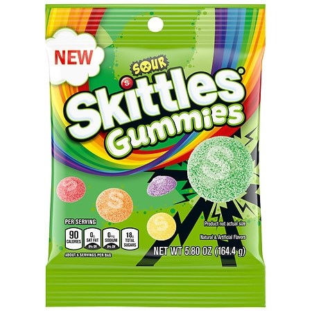 Skittles Gummies Sour 5.8oz/164.4g