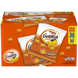 Goldfish Snack Crackers Cheddar 1.25oz/35g (Best By 7 Apr 2024)