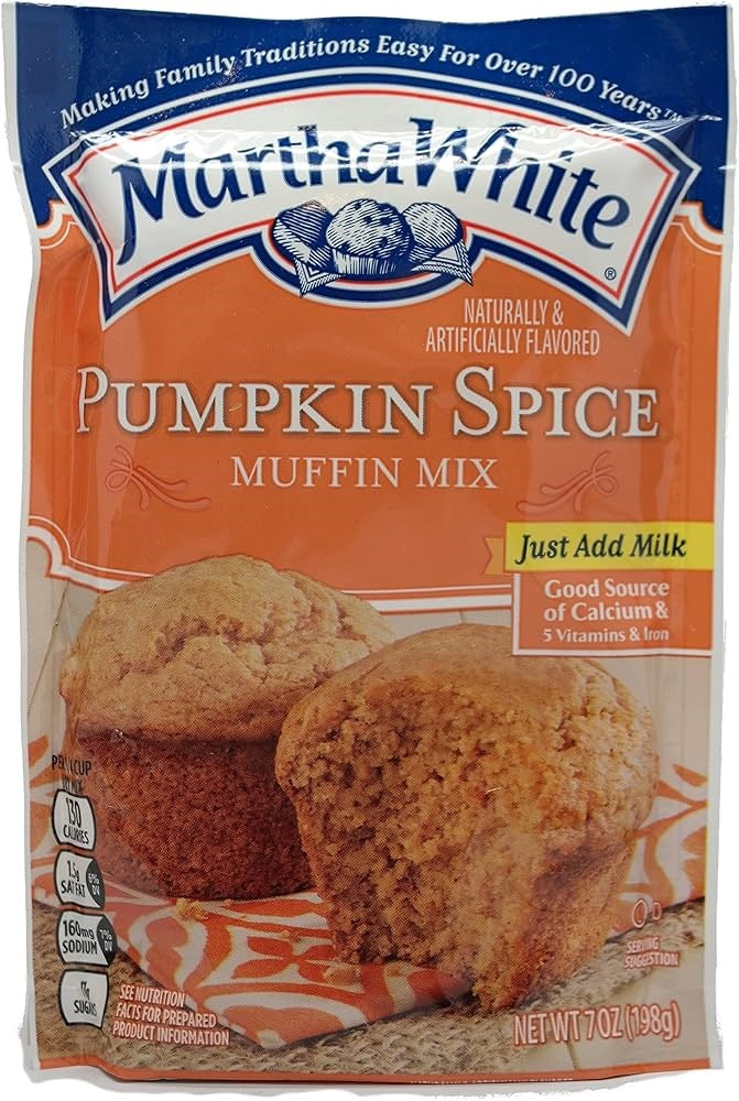 Martha White Muffin Mix Pumpkin Spice 7oz/198g