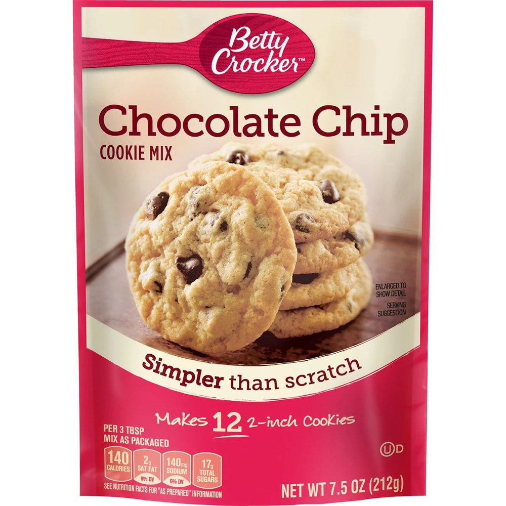 Betty Crocker Chocolate Chip Cookie Mix 7.5oz/212g