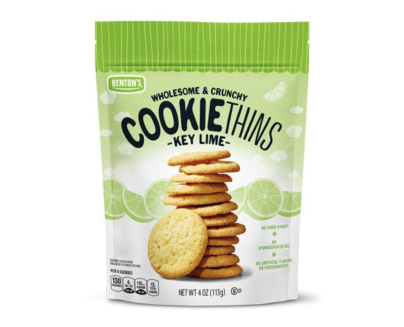 Bentons Cookie Thins Key Lime 4oz/113g