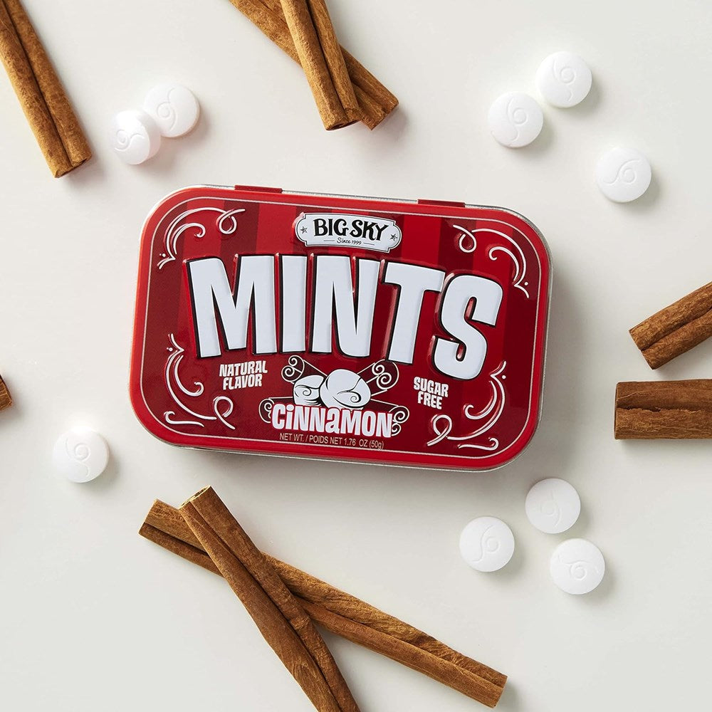 Big Sky Mints Cinnamon Sugar Free 1.76oz/50g