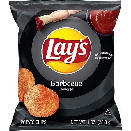 Lays BBQ Potato Chips 1oz/28.3g (Best Before 4 June 2024)
