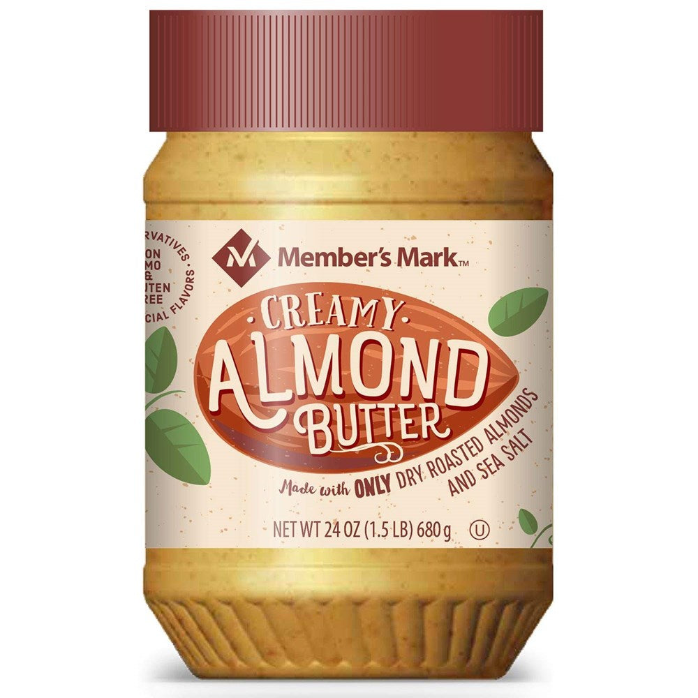 Members Mark Creamy Almond Butter 24oz/680g