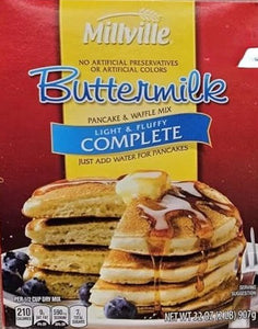 Millville Pancake & Waffle Mix Buttermilk Complete 32oz/907g