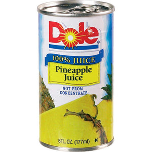 Dole 100% Pineapple Juice 177ml