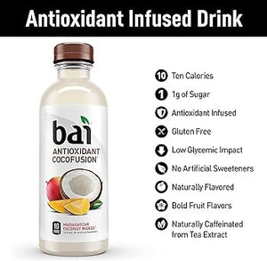 Bai Antioxidant Cocofusion Madagascar Coconut Mango 18floz/532ml