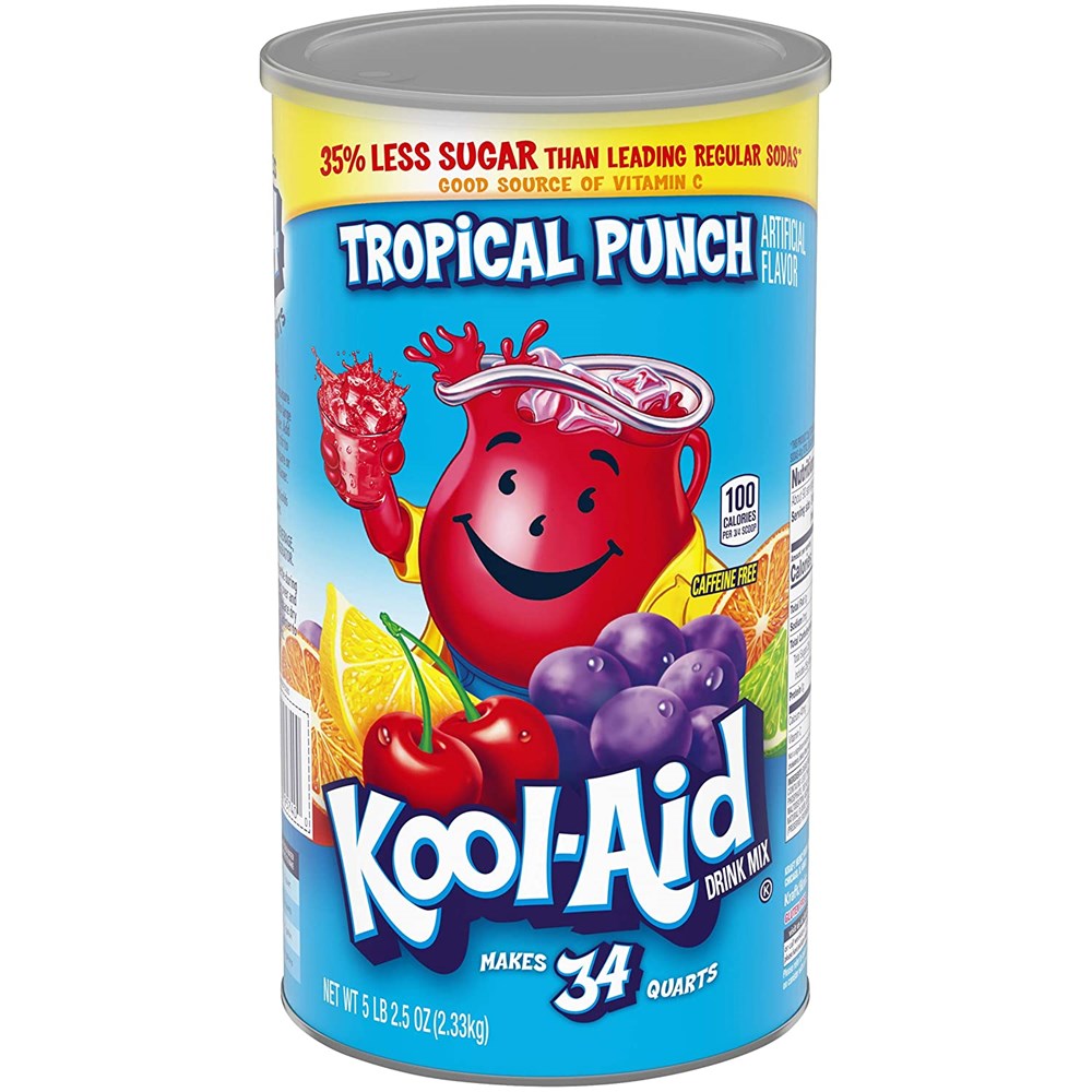 Kool Aid Tropical Punch Drink Mix 5LB2.5oz/2.33kg