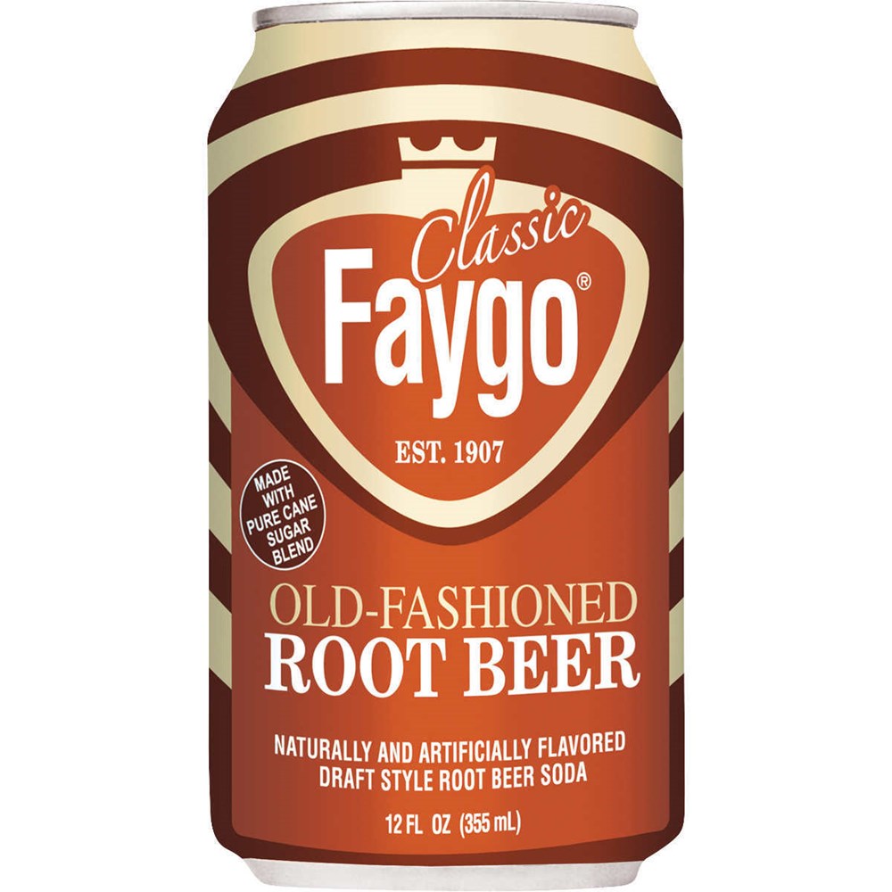 Faygo Root Beer can 12floz/355ml