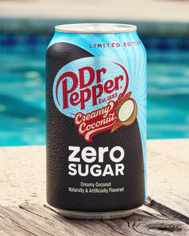 Dr Pepper Creamy Coconut Zero LIMITED EDITION can