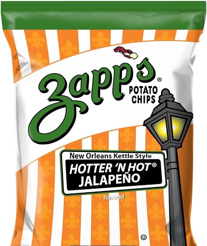 Zapps Hotter n Hot Jalapeno New Orleans Kettle Chips 1oz/28.3g