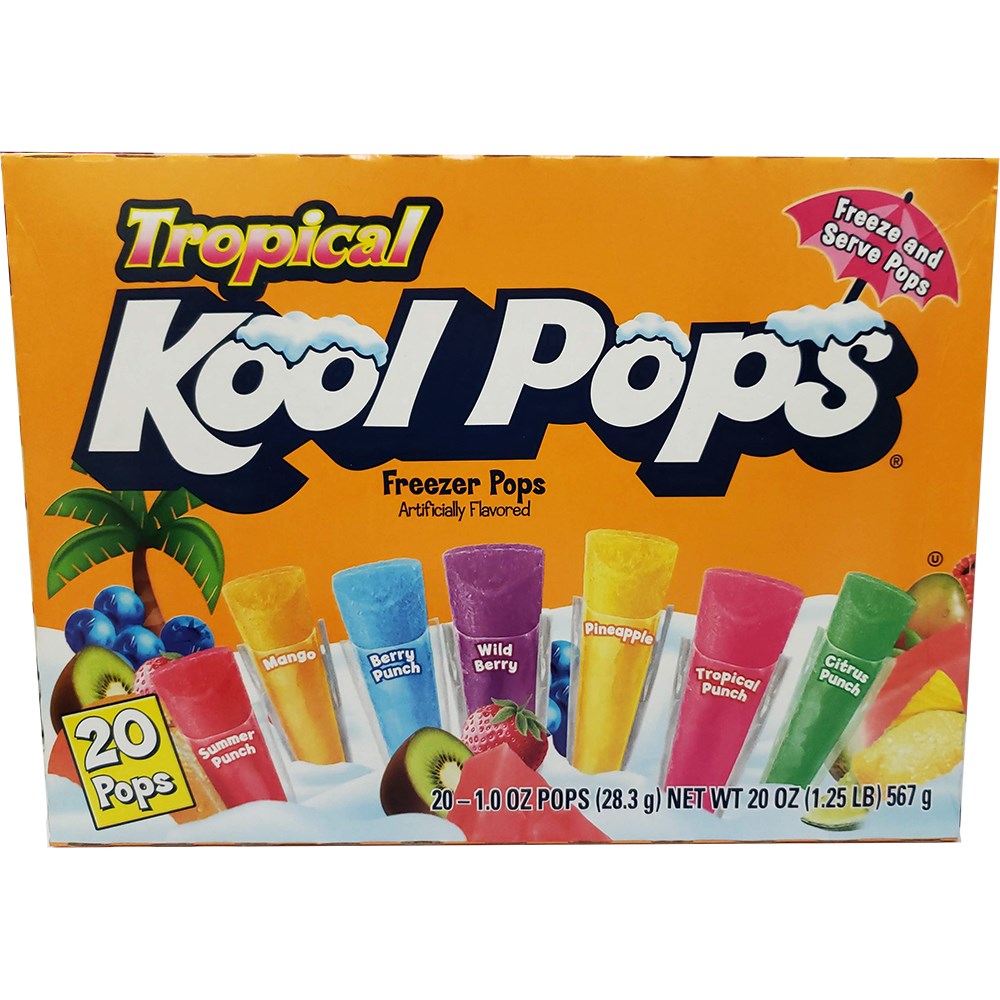 Kool Pops Freezer Pops Tropical 20ct 20oz/567g