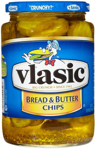 Vlasic Bread & Butter Chips 24floz/710ml (Best By 10 Apr 2023)