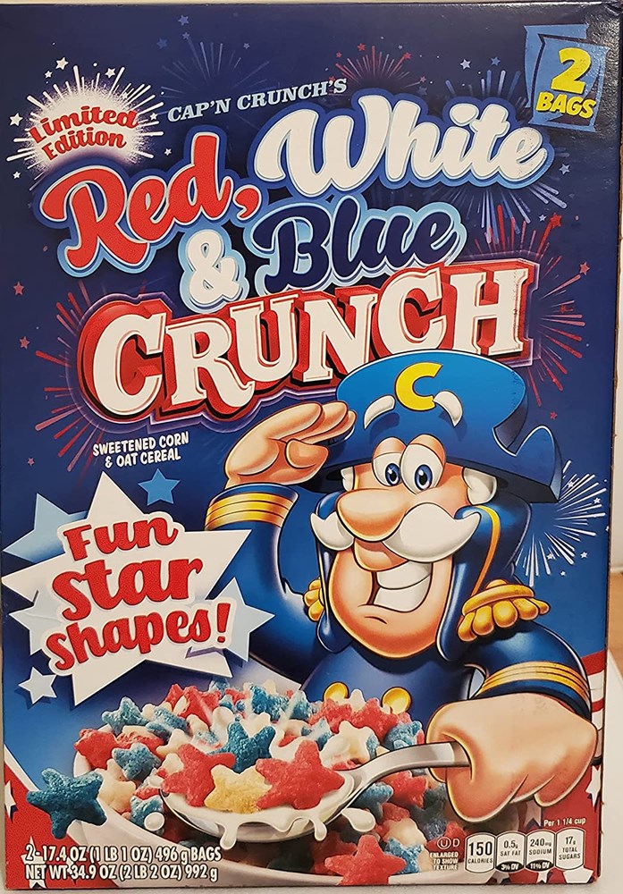 Quaker Capn Crunch Red White & Blue Crunch 34.9oz/992g