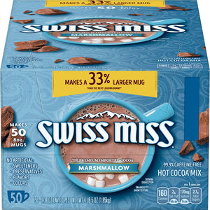 Swiss Miss 50pk Marshmallow Milk Chocolate 4lb5oz/1.95kg