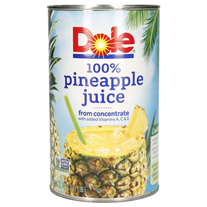 Dole 100% Pineapple Juice 46oz/1.36L