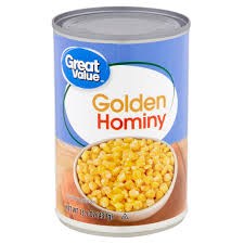 Great Value Golden Hominy 15.5oz/439g  (Best By Apr 2025)