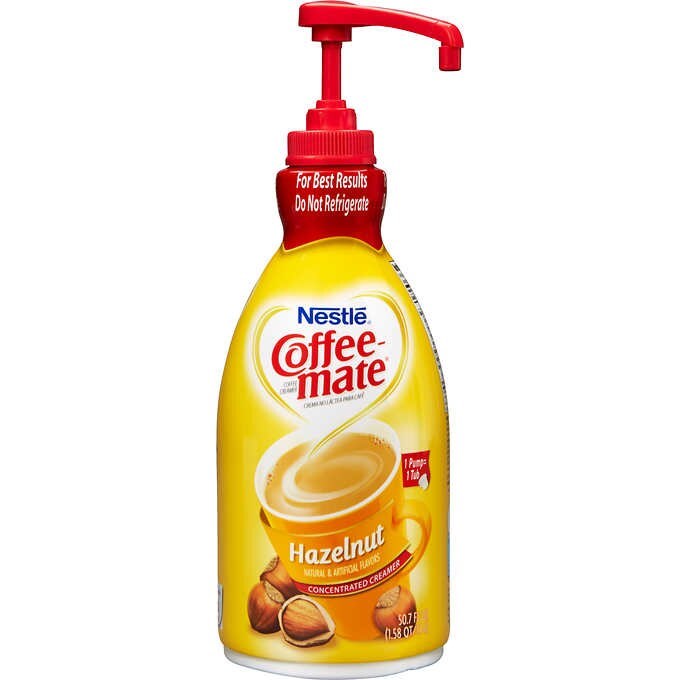 Nestle Coffee Mate Liquid 50.7oz Pump Hazelnut 50.7floz/1.5l