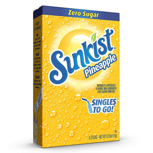 Sunkist Pineapple Singles to Go 6pk STG 0.53oz/15g