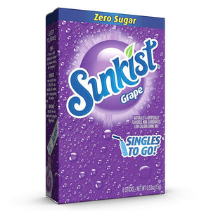 Sunkist Grape Singles to Go 6pk STG 0.53oz/15g