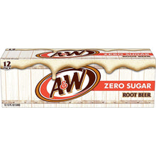 Load image into Gallery viewer, A&amp;W Root Beer Zero can 12floz/355ml
