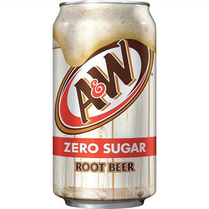 A&W Root Beer Zero can 12floz/355ml