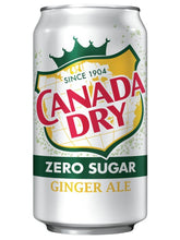 Load image into Gallery viewer, Canada Dry Ginger Ale Original Zero can 12floz/355ml
