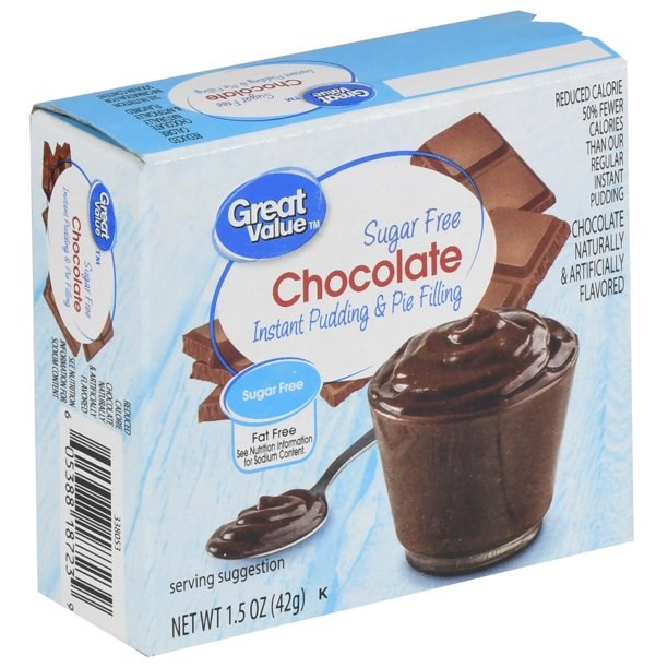 Great Value Sugar Free Chocolate Pudding 1.5oz/42g