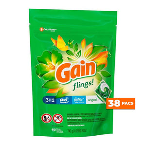 Gain Flings Laundry Pods 38 pods Original