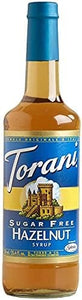 Torani Hazelnut Sugar Free Syrup 750ml