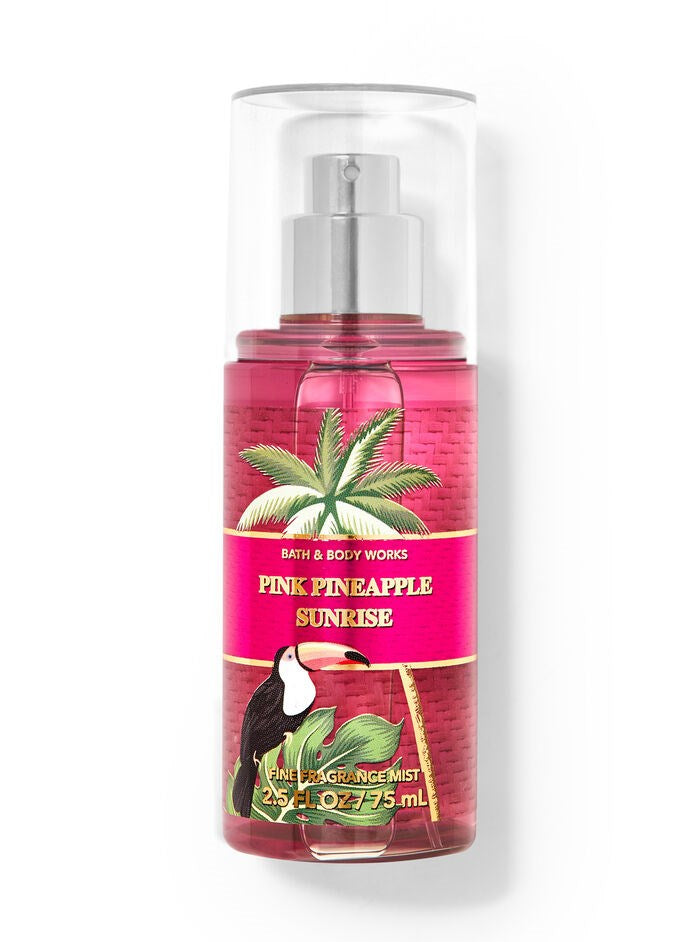 B&BW Fragrance Mist Travel Pink Pineapple Sunrise by Bath & Body Works 2.5floz/75ml