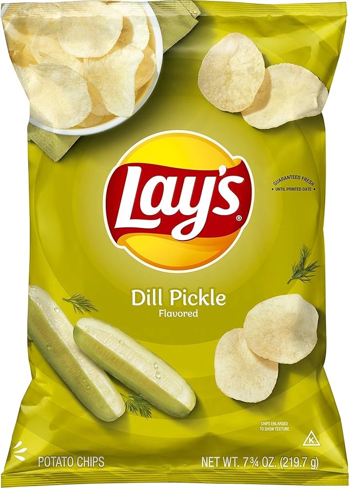 Lays Dill Pickle Chips 7.75oz/219.7g  LIMIT OF 3