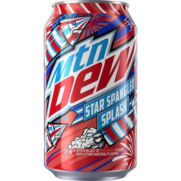 Mountain Dew Star Spangled Splash 12floz/355ml LIMITED EDITION