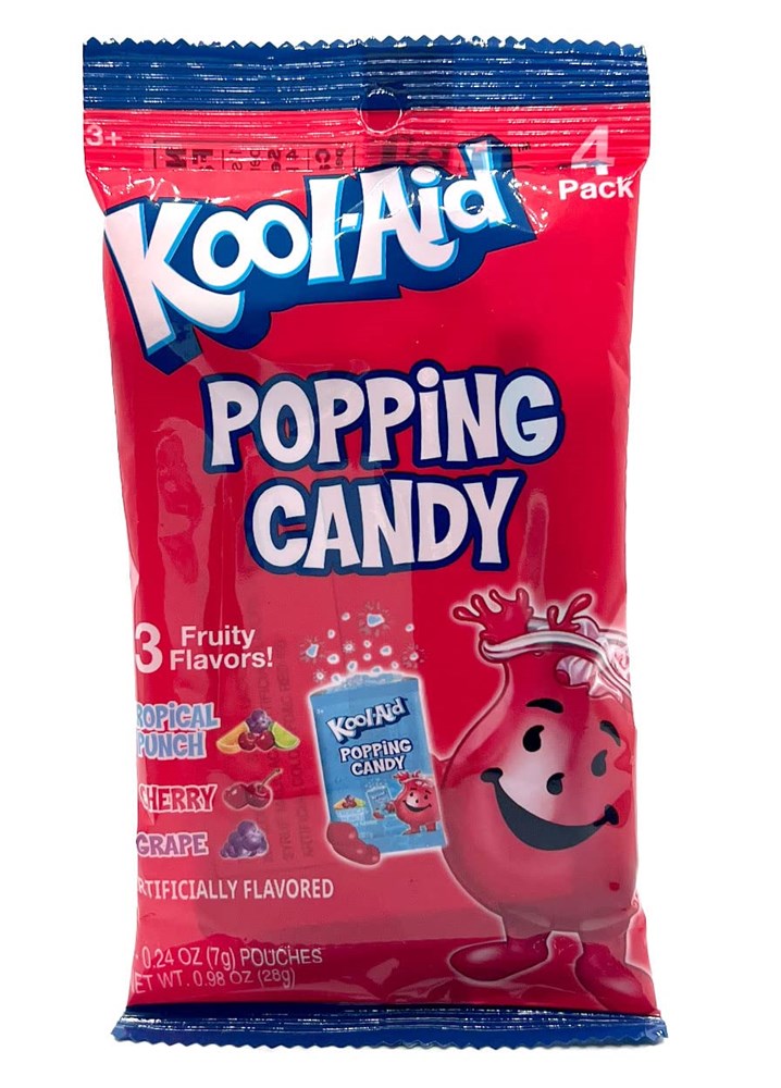 Kool Aid Popping Candy 4pk 0.98oz/28g