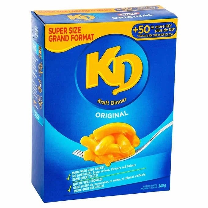 Kraft KD Macaroni & Cheese Original 340g (Best By Mar 2025)