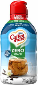 Nestle Coffee Mate Liquid 66oz French Vanilla Zero 66floz/1.95L