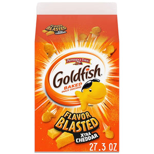 Goldfish Baked Snack Crackers Flavor Blasted Xtra Cheddar 27.3oz ** LIMIT ONE PER CUSTOMER**